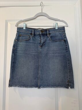 LOFT Light Blue Denim Mini Skirt